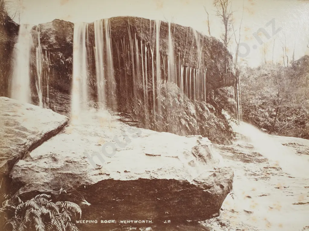 John Paine - 'Weeping Rock, Wentworth', Photograph, c.1890's Image 1++