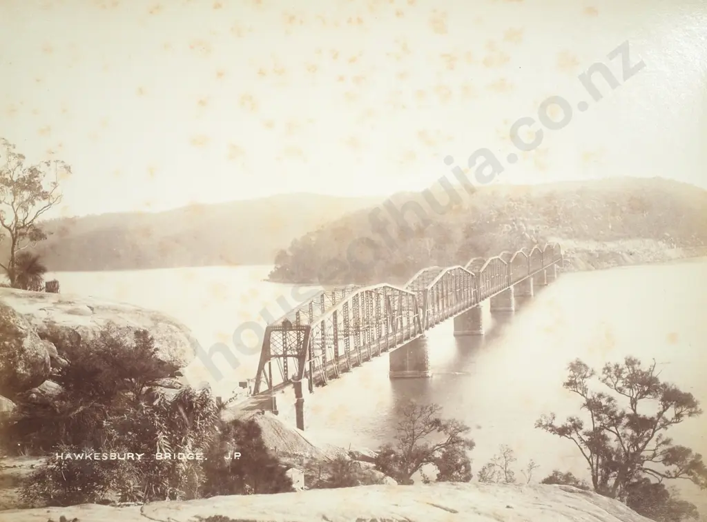 John Paine - 'Hawkesbury Bridge', Photograph, c.1890's Image 1++