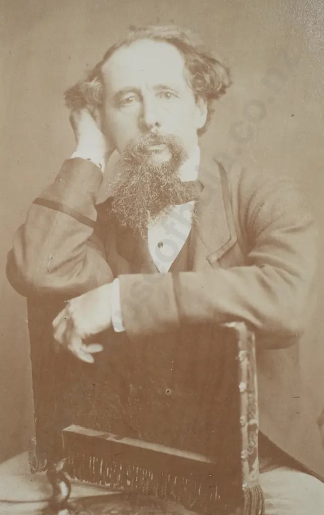 Original Photograph of Charles Dickens, 1859 Image 1++