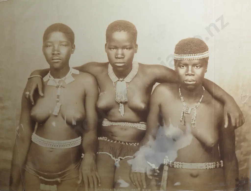 George Washington Wilson - 'Zulu Girls, South Africa', Photograph, c. Late-Nineteenth Century Image 1++