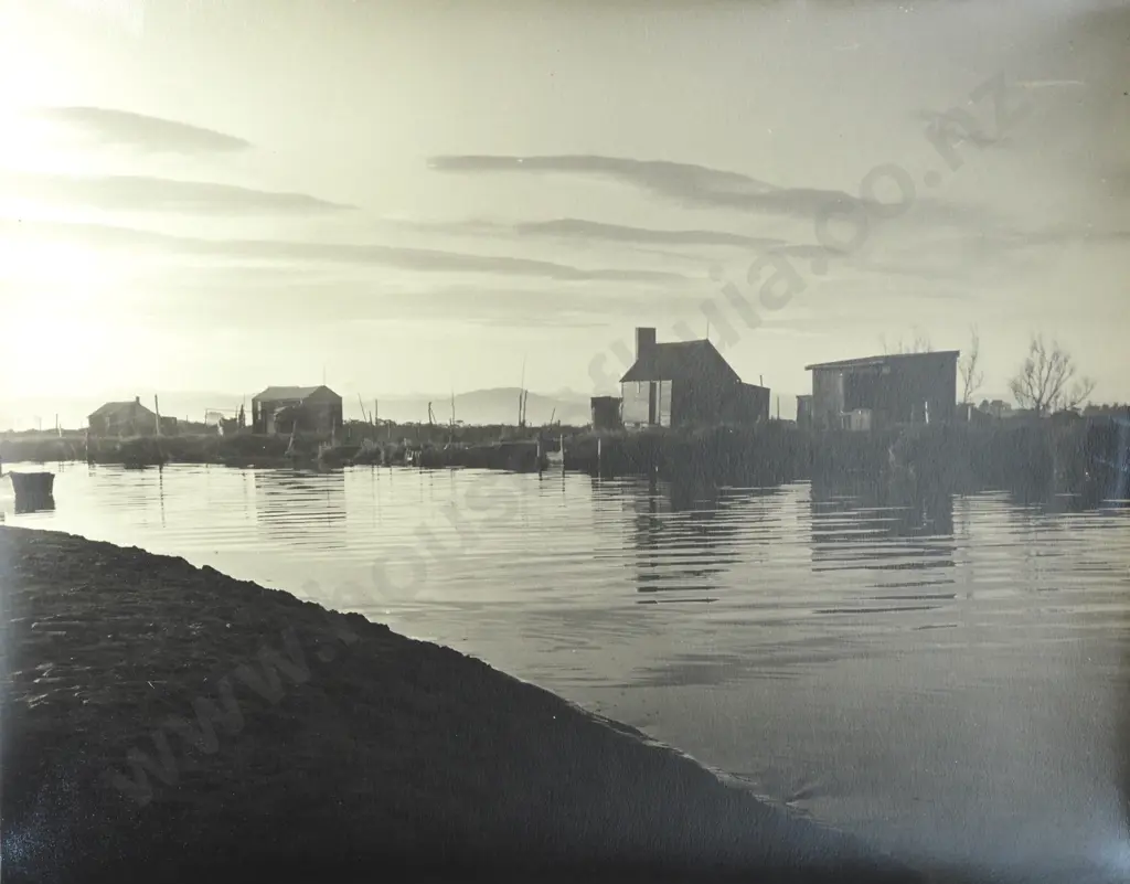 Frederick Lennard Casbolt - Photograph of a River Emerging from a Lake (Possibly Taupo?) Image 1++