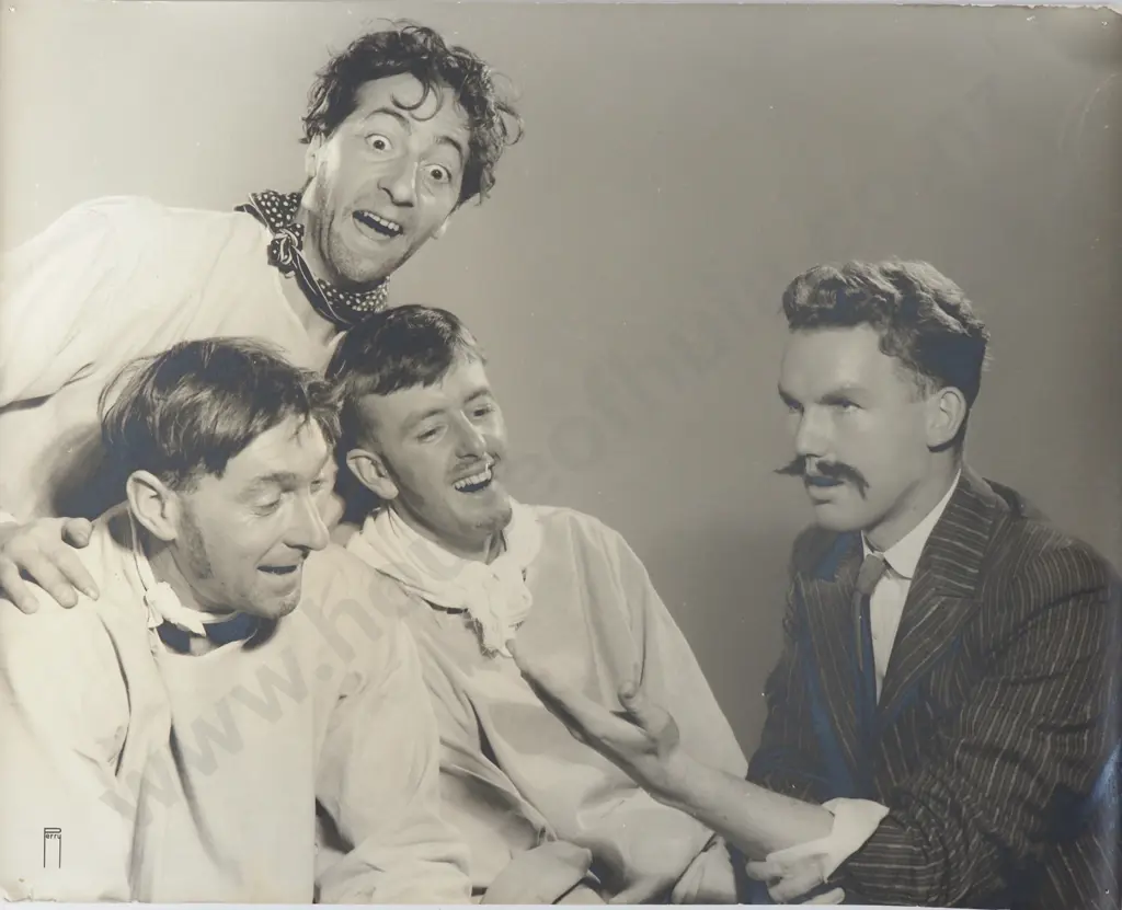 Geoffrey William Perry - Photograph of Four Men in the Play 'My Three Angels' Image 1++