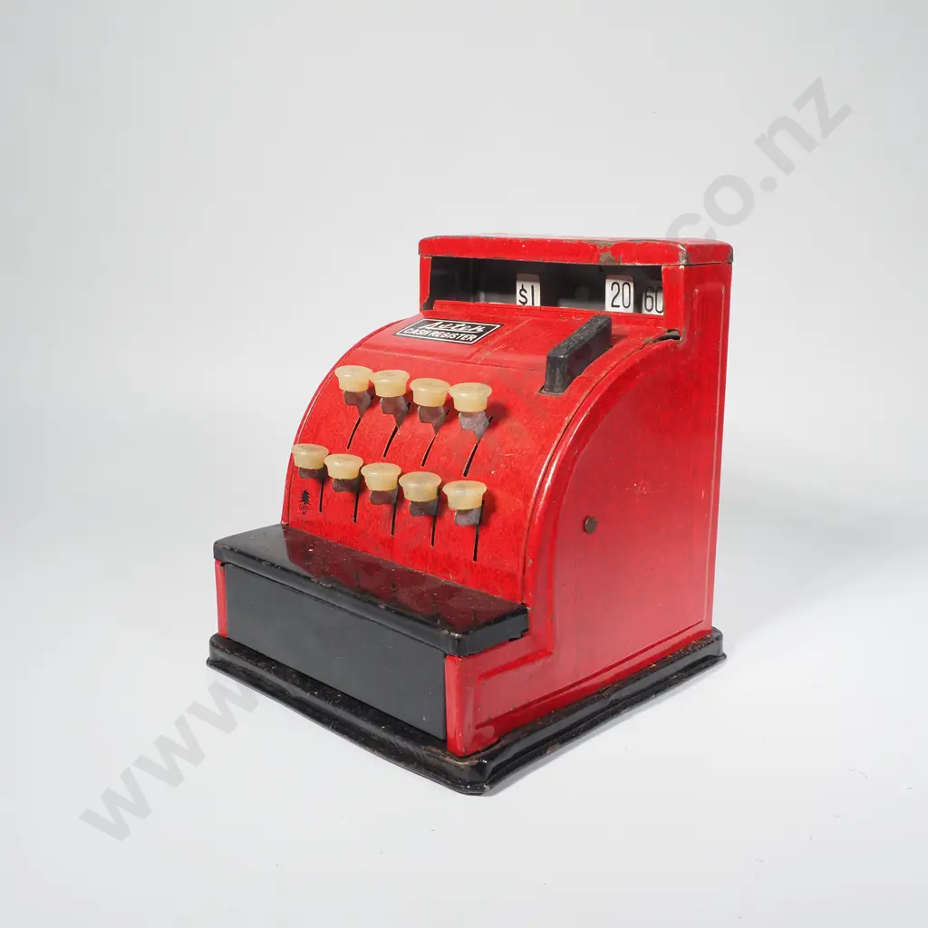 Asters Vintage Tin Toy Cash Register, Made in Japan Image 1++
