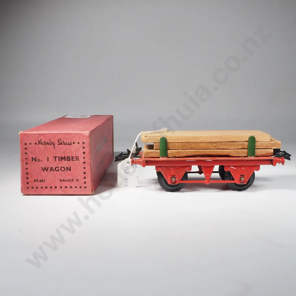 Hornby O Gauge No1 Timber  Wagon RS 682 Boxed Image 1++