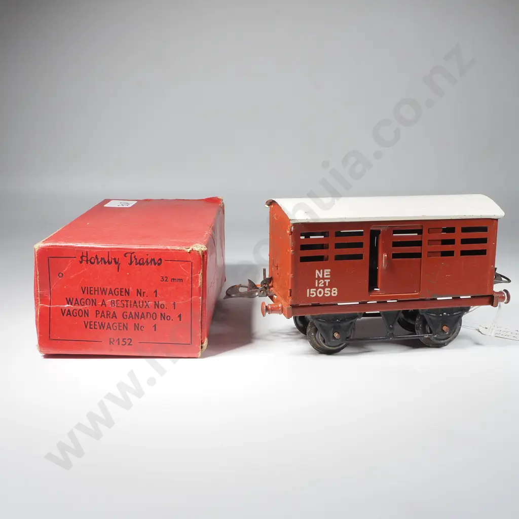 Hornby O Gauge No1 Cattle Trunk R152 Boxed Image 1++