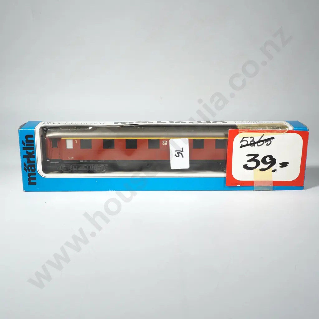 Marklin Model Train Passenger Car Made in West Germany, HO Scale, As New in Box, No 4178 Image 1++