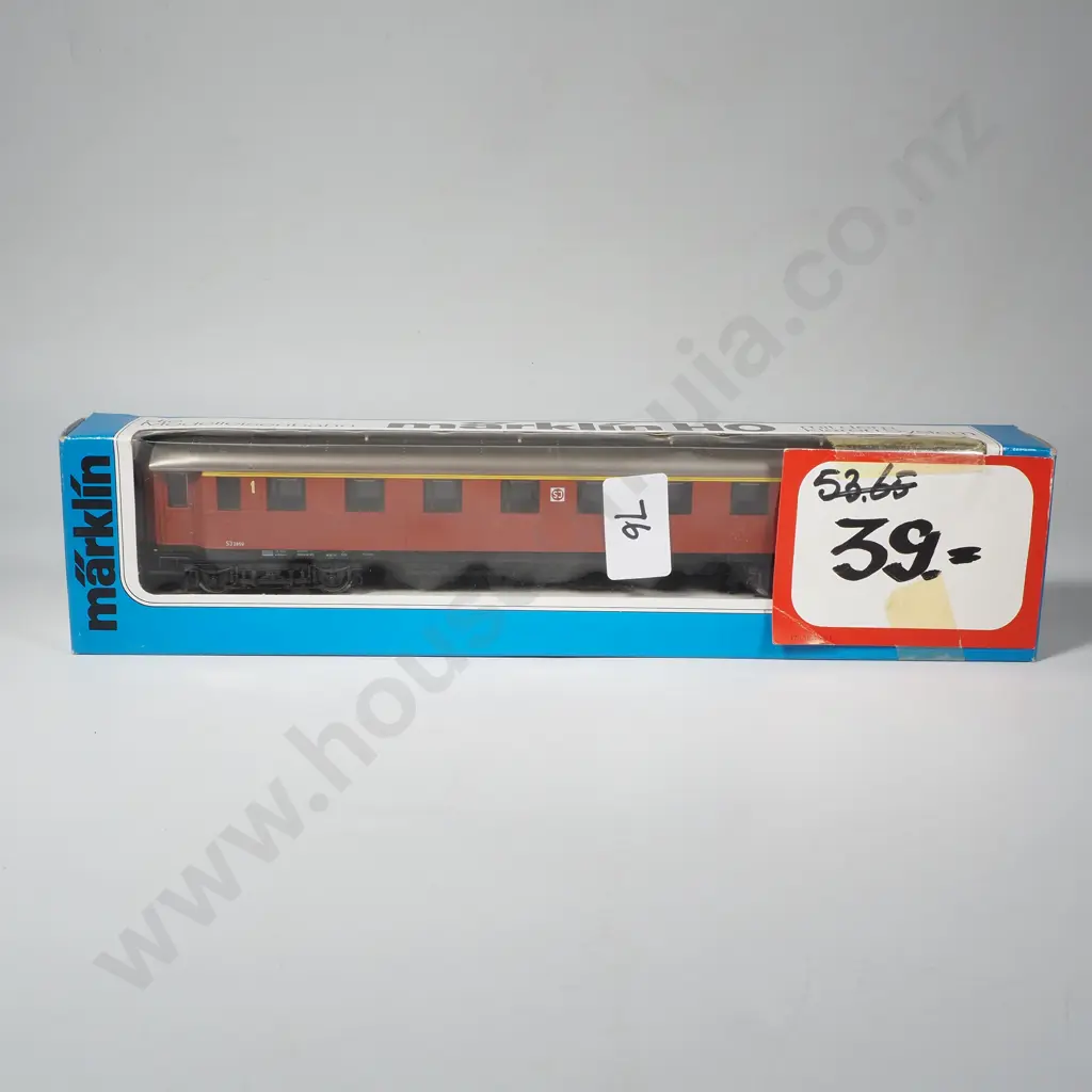 Marklin Model Train Passenger Car Made in West Germany, HO Scale, As New in Box, no 4178 Image 1++