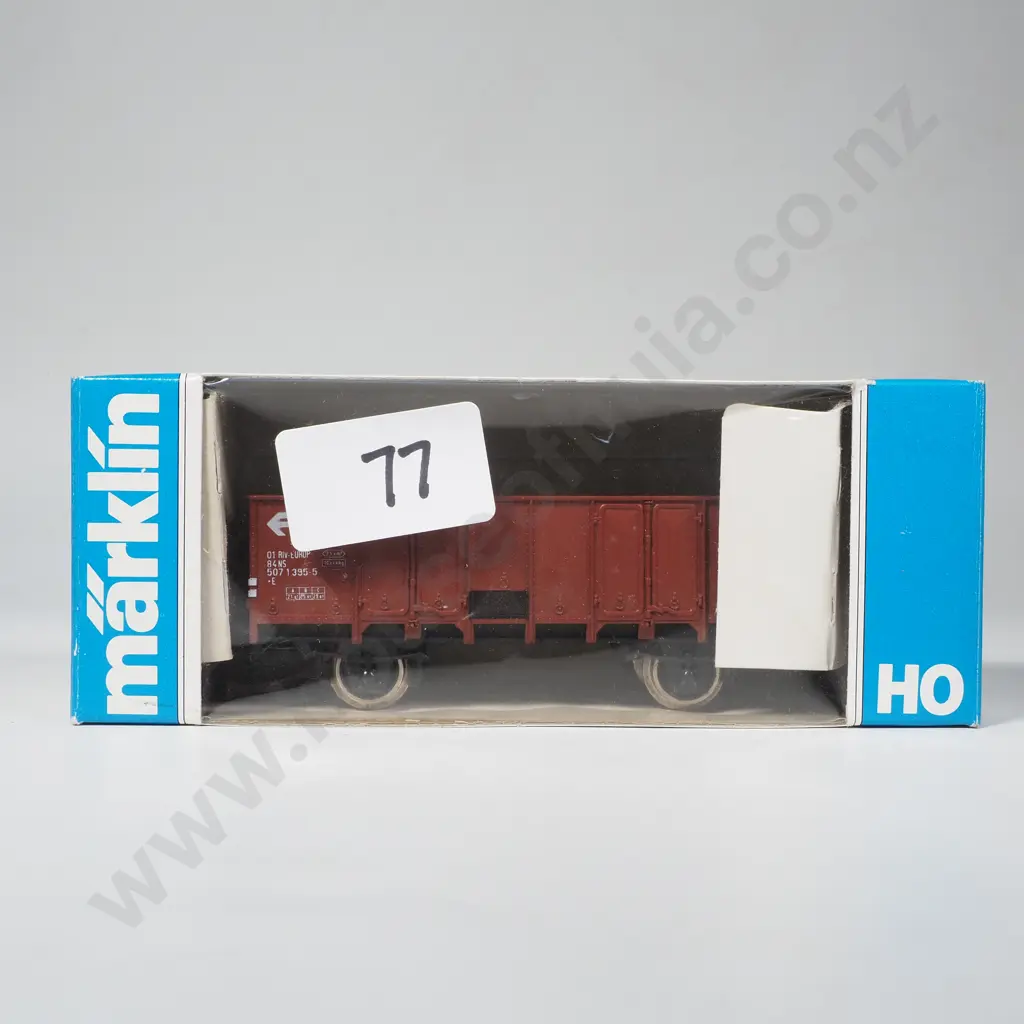 Marklin 4410 HO Scale Goods Wagon w Brown DB Car Body w Identification Number 120-6 0861-1, In Original Box Image 1++