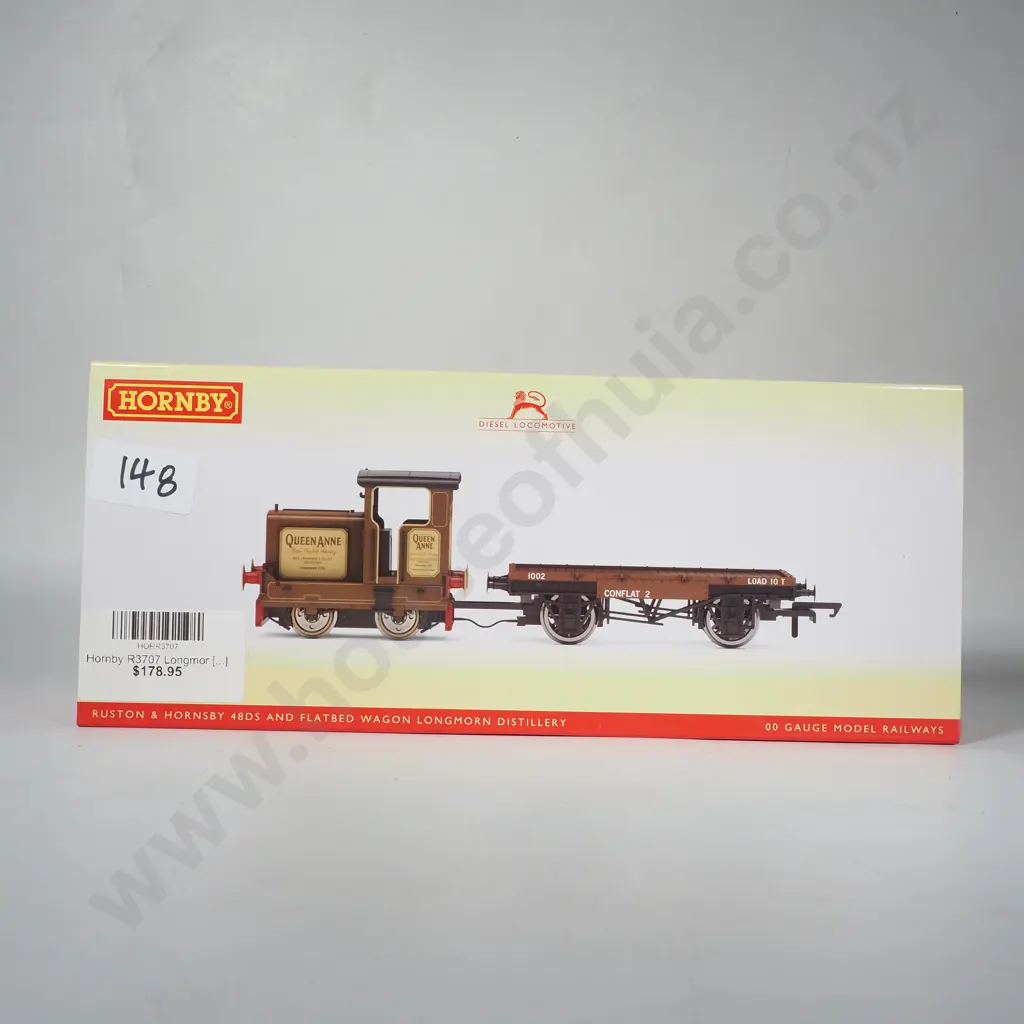 Hornby - Ruston & Hornsby & Flatbed Wagon Longmorn Distillery- Mint in Box R3707 Image 1++