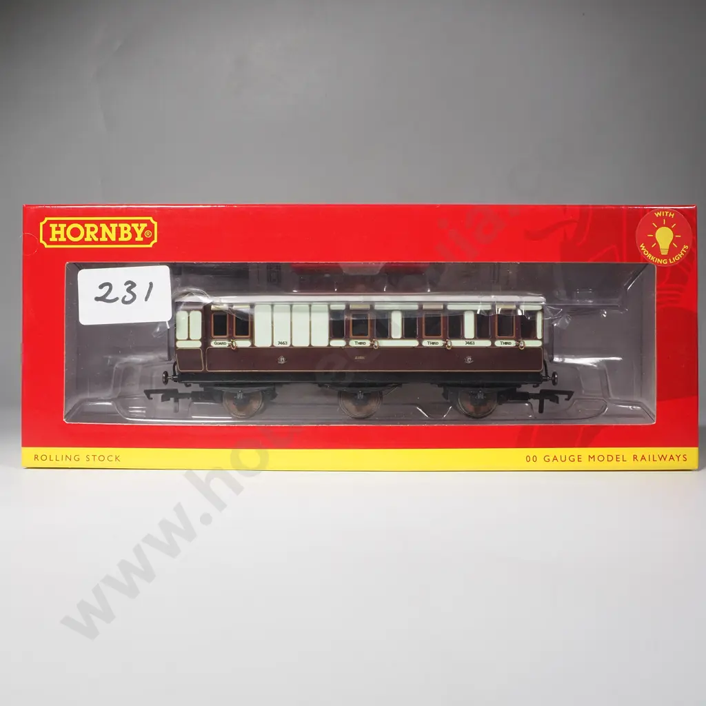 Hornby - LNWR 6 Wheel Brake 3rd Class Coach - Mint in Box R40122 Image 1++