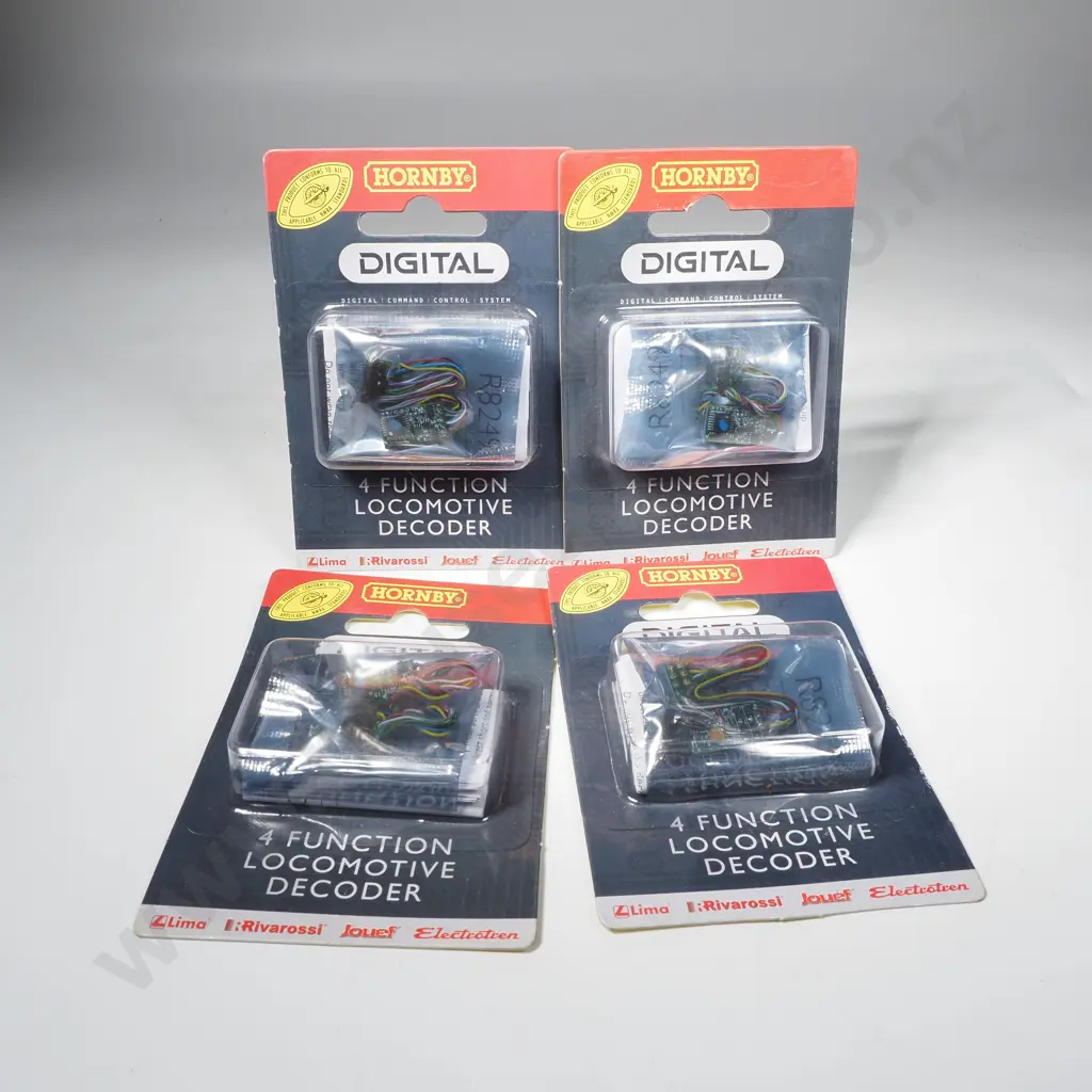 Hornby - Four 4 Function Locomotive Decoders - Mint in Box Image 1++