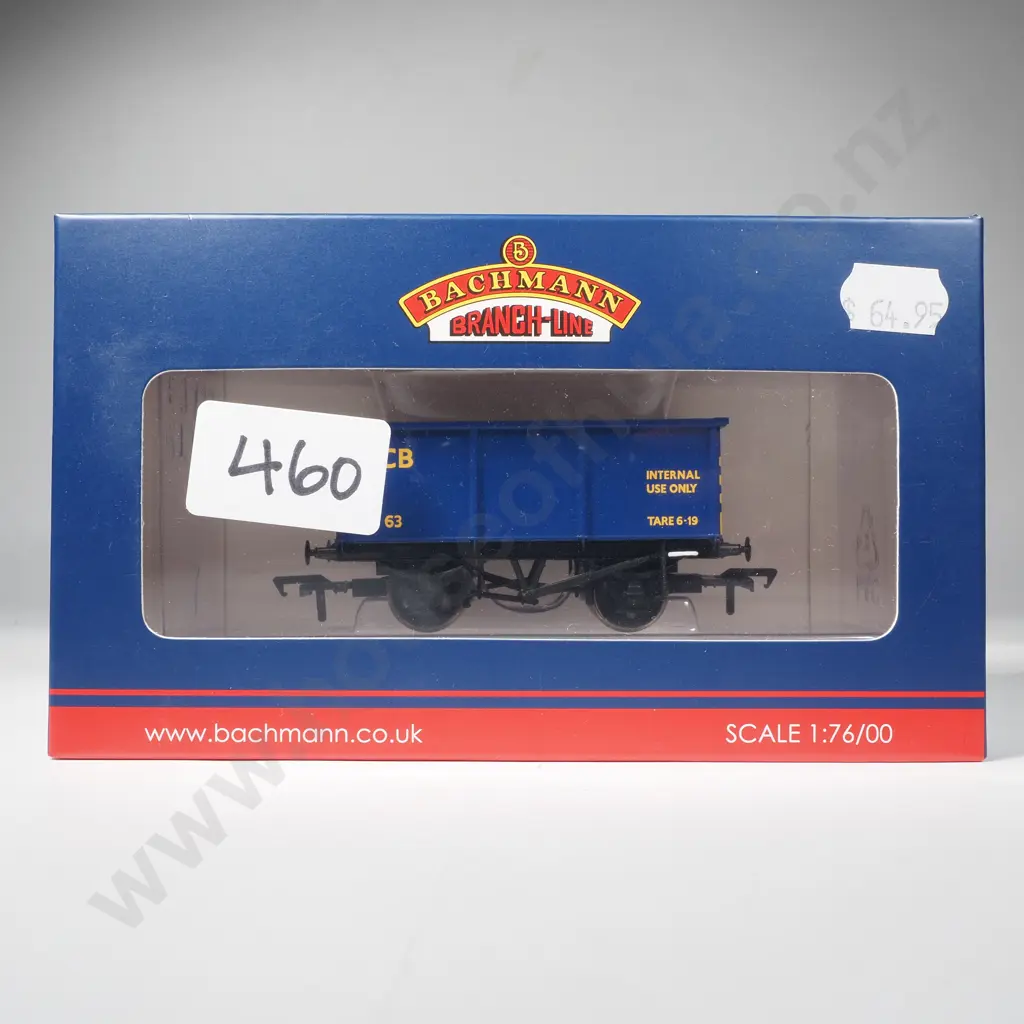 Bachmann - BR 27 Ton Steel Tippler Wagon NCB Blue - Mint in Box 37-281 Image 1++