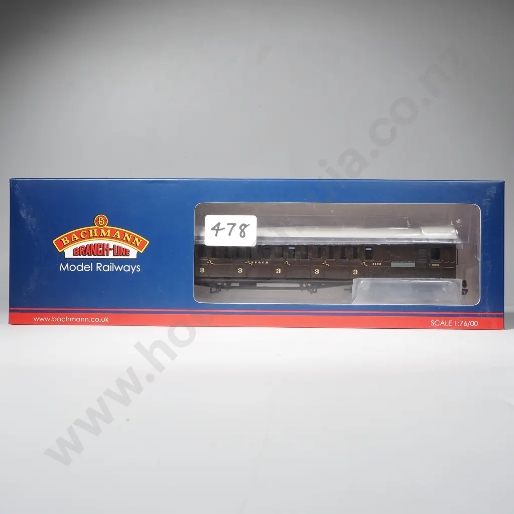Bachmann - SE&CR 60' Birdcage Brake Composite Lavatory Coach - Mint in Box 39-604 Image 1++