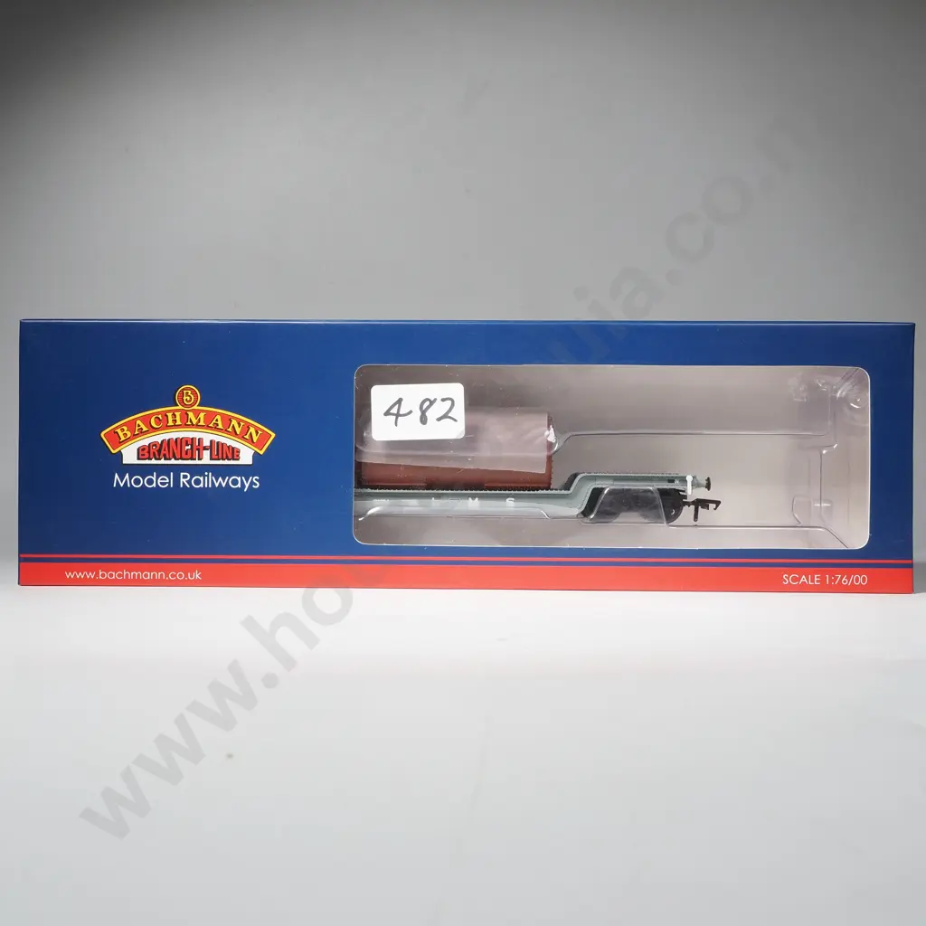 Bachmann - 45 Ton Bogie Well Wagon LMS Grey - Mint in Box 33-878A Image 1++