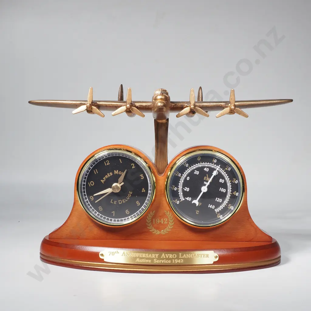 70th Anniversary Lancaster Bomber Clock Image 1++