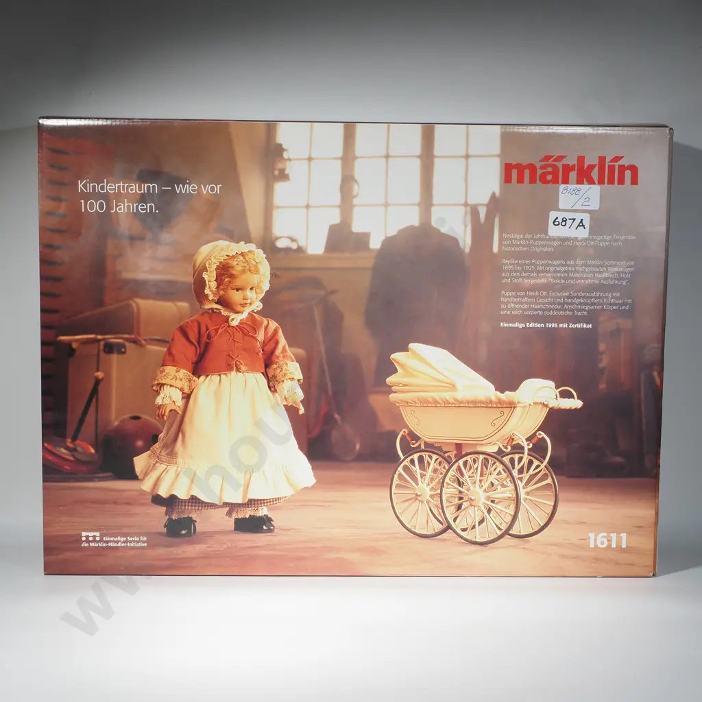 Scarce 1995 Märklin 1611 Heidi Ott Doll & Carriage Set Image 1++