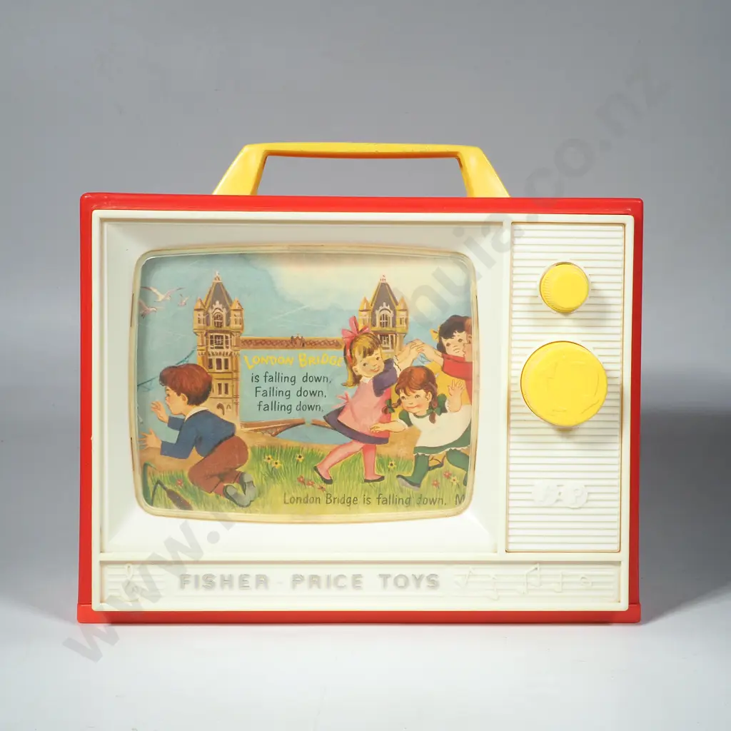 Vintage Fisher Price'Two Tune' Music Box Television Image 1++