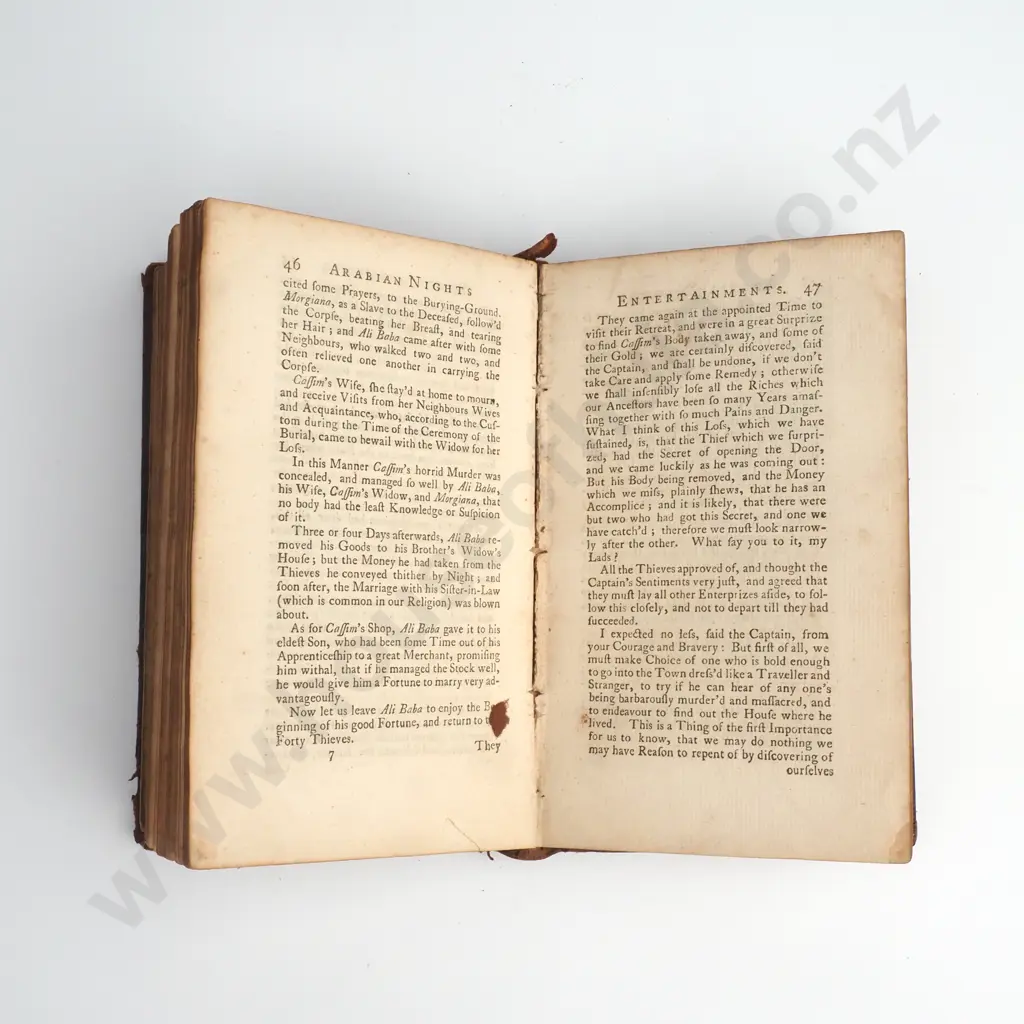Arabian Nights Entertainments, Vol 9, T & T Longman, in Perter-nofter-Row, circa 1750's Image 1++