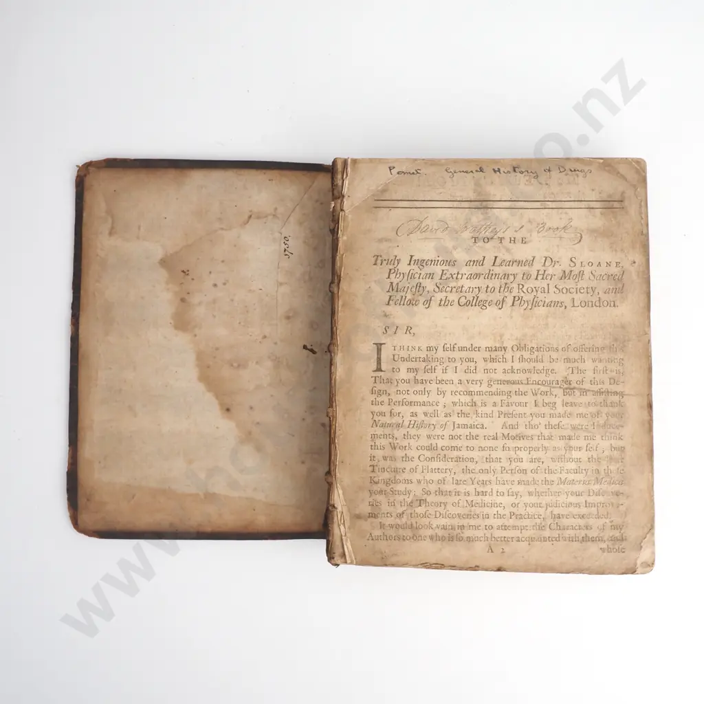 Pomet, Pierre - Pomet's History of Drugs, 4th Edition, One Volume, London, 1748 Image 1++