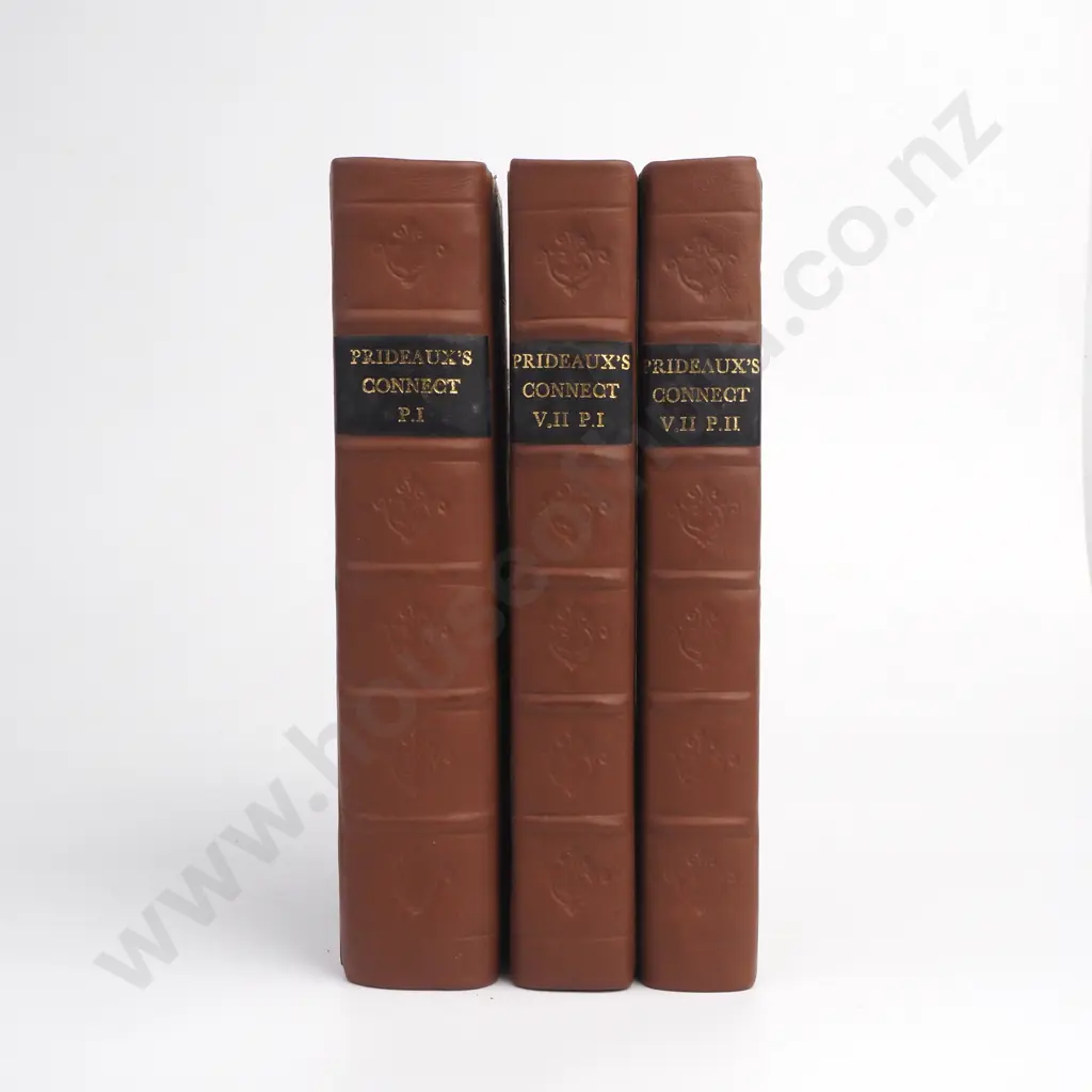 Prideaux, Humphrey - The Old and New Testament Connected, Three Volumes, R. Knaplock and F. Tonfon, London, 1713-1718 Image 1++