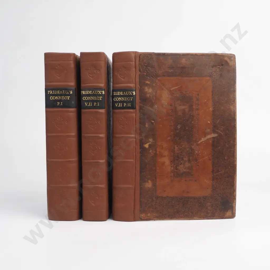 Prideaux, Humphrey - The Old and New Testament Connected, Three Volumes, R. Knaplock and F. Tonfon, London, 1713-1718 Image 1++