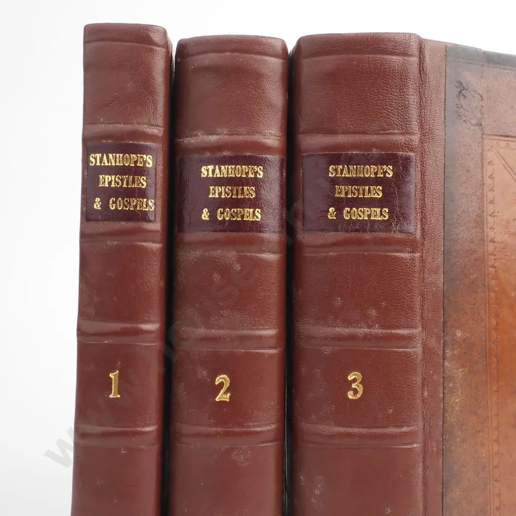 Stanhope George - A Paraphrase and Comment upon the Epistles and Gospels, Three Volumes, W.B / F.R / M.F, London, 1726 Image 1++
