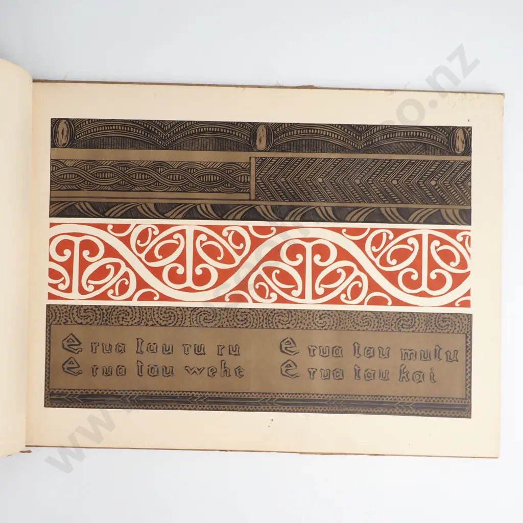 Rare First Edition of The Book "Maori Patterns Painted & Carved" By J H Menzies, Publisher ChCh Smith and Anthony,1910 Image 1++