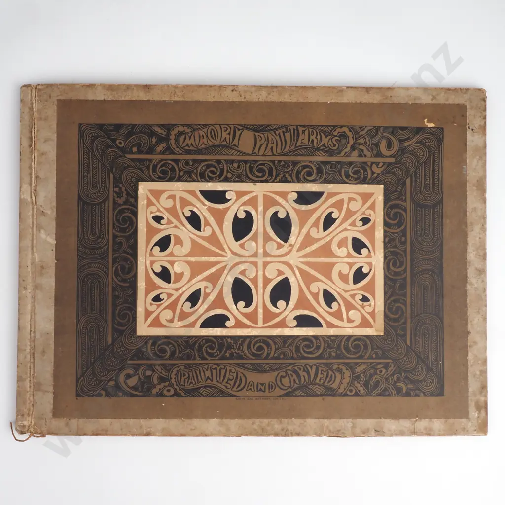 Rare First Edition of The Book "Maori Patterns Painted & Carved" By J H Menzies, Publisher ChCh Smith and Anthony,1910 Image 1++