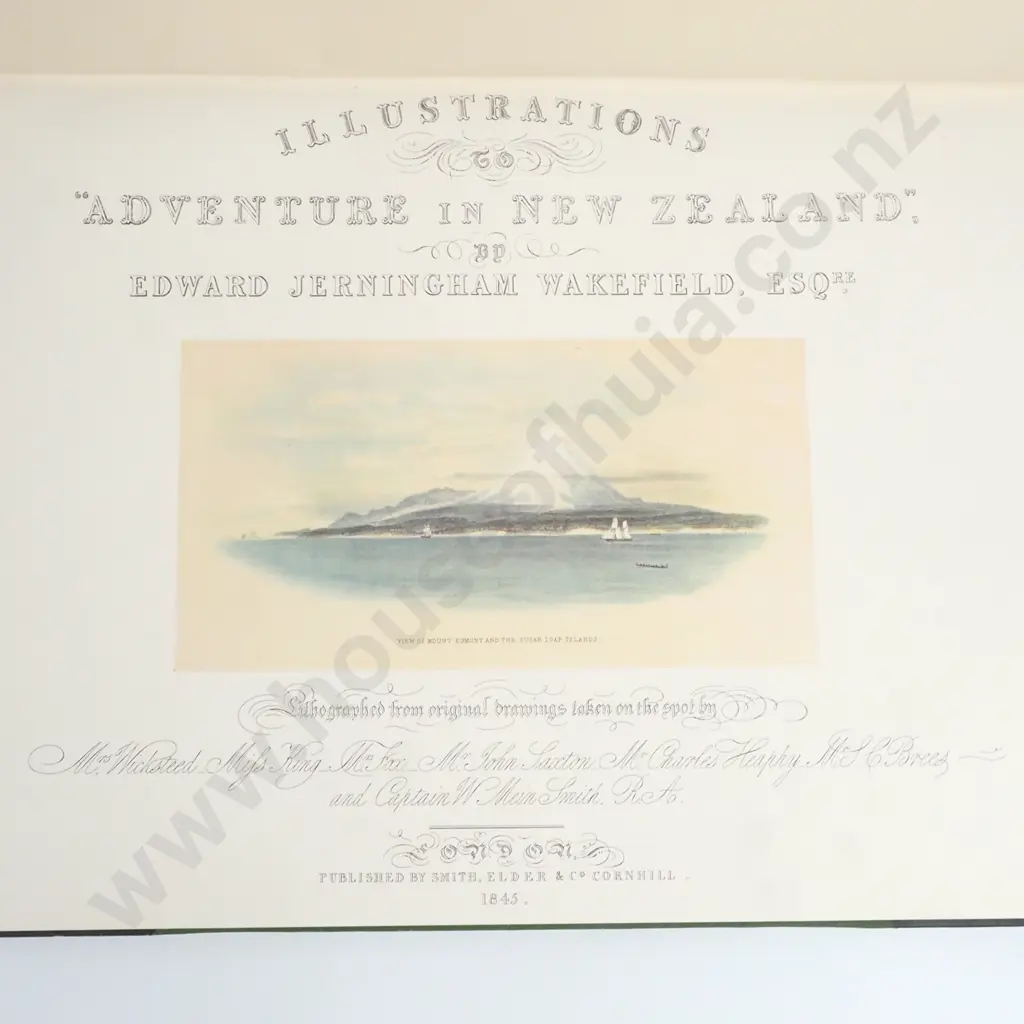 Edward Jerningham Wakefield, 'Illustrations to 'Adventure in New Zealand' Facsimile Edition 1968, Image 1++