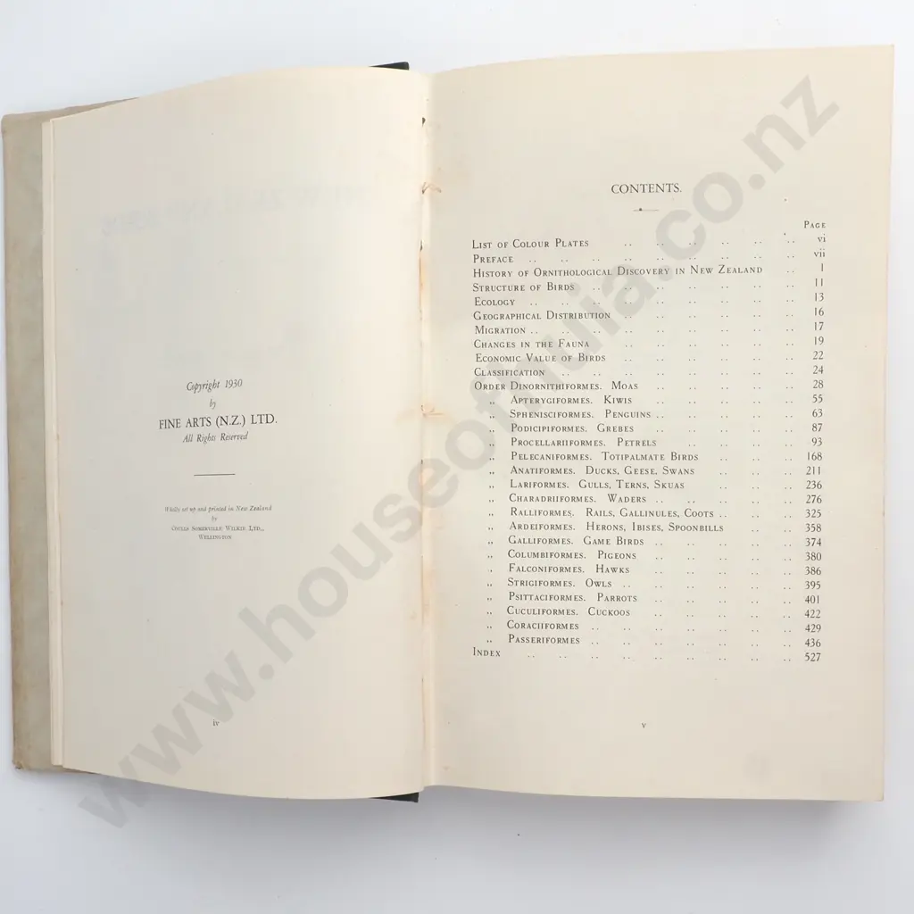 Oliver, W.R.B. - New Zealand Birds, Fine Arts Ltd, Wellington, New Zealand, 1930 Image 1++