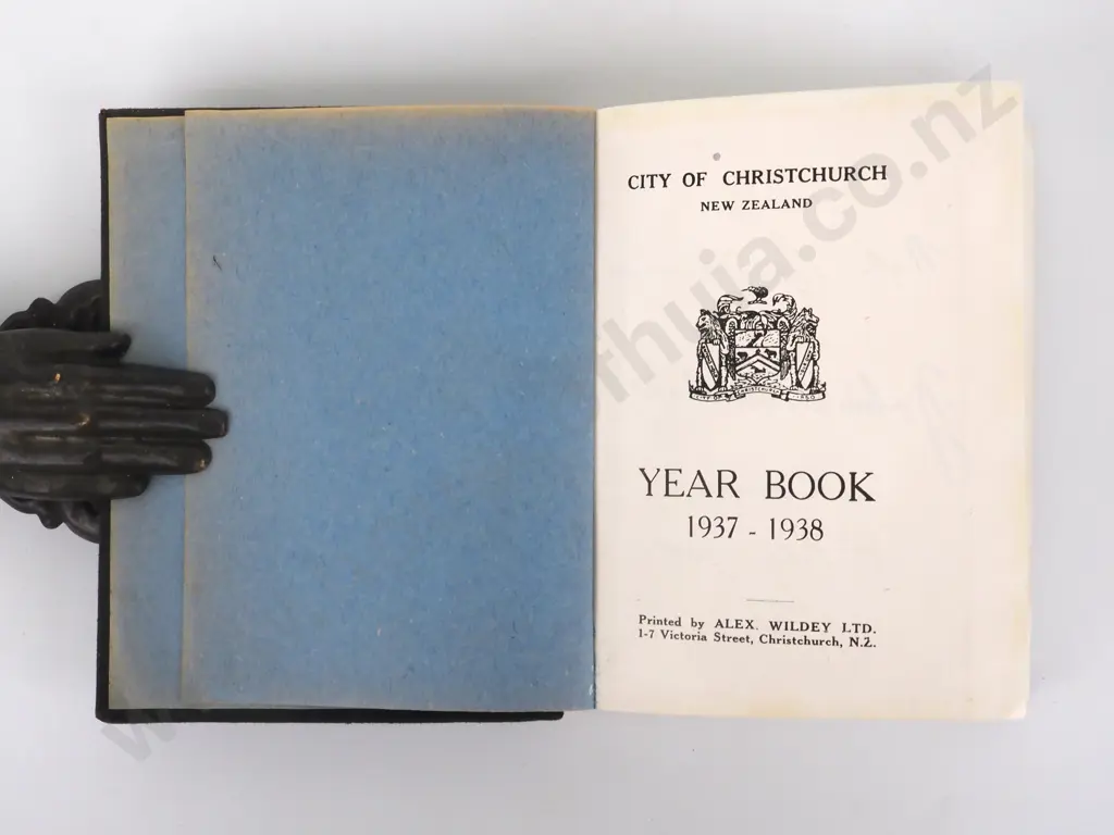 City of Christchurch Year Book 1937-38, Alex Wildey Ltd, Christchurch, 1938 Image 1++