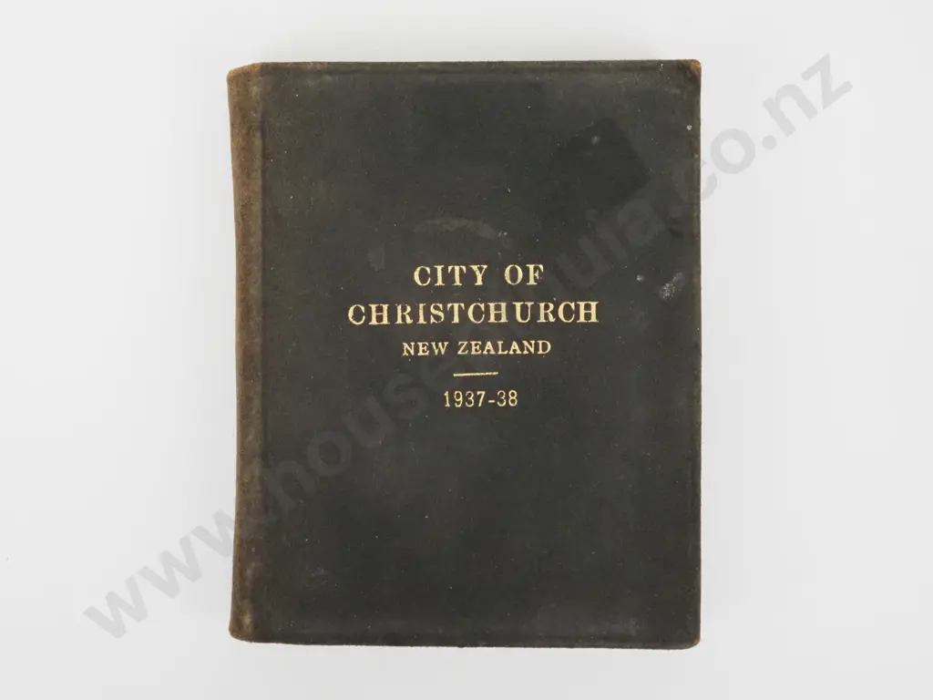 City of Christchurch Year Book 1937-38, Alex Wildey Ltd, Christchurch, 1938 Image 1++