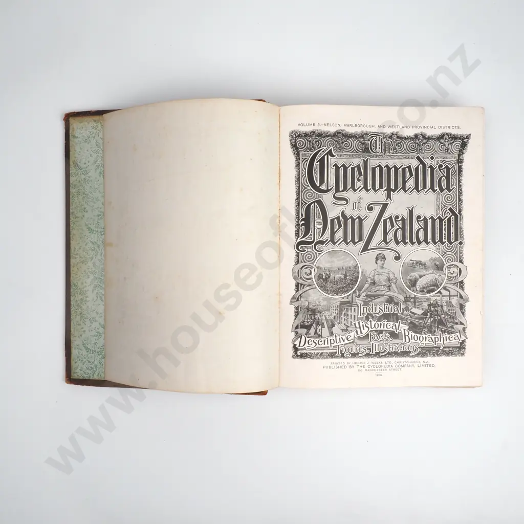 The Cyclopedia of New Zealand, Vol 5, Nelson, Marlborough, and Westland, Cyclopedia Co, Christchurch, 1906 Image 1++