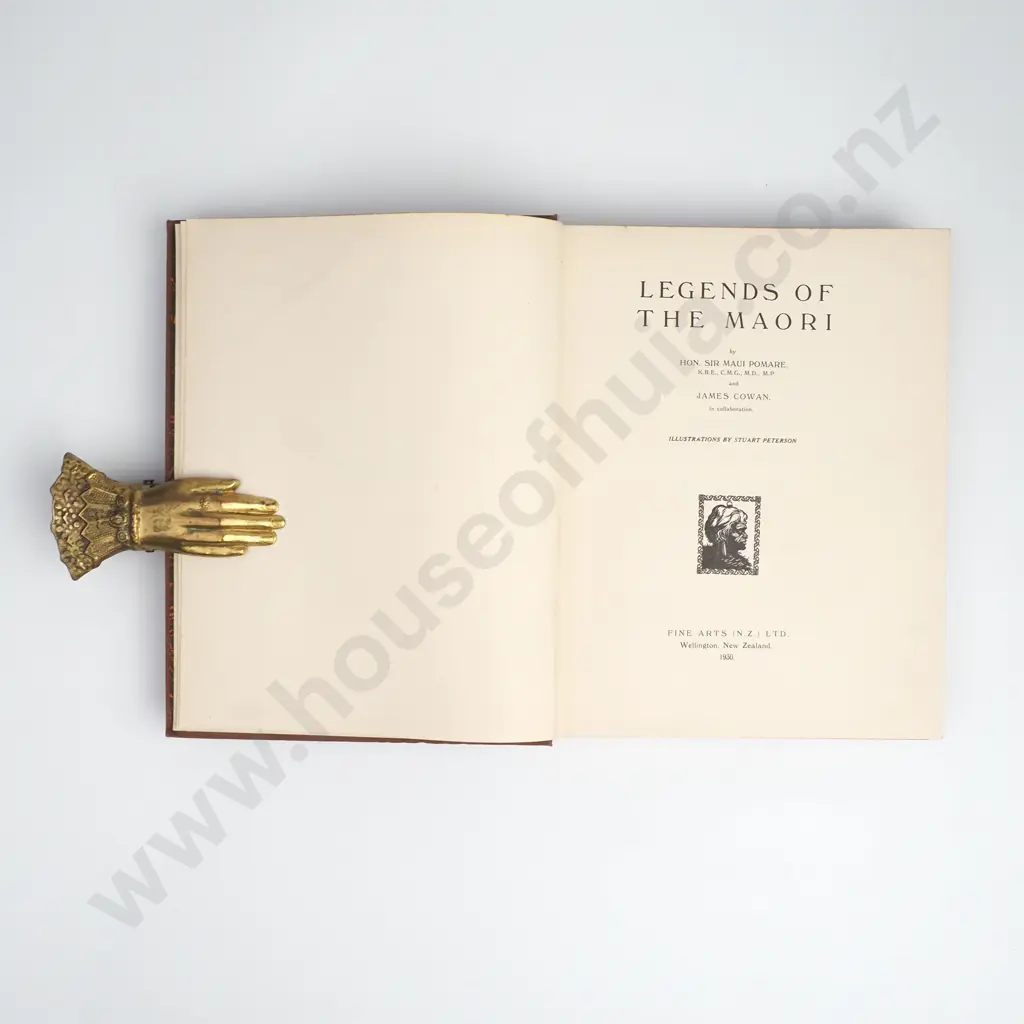 Pomare, Maui Hon. Sir & Cowan, James - Legends of the Maori, Vol 1, First Edition, Fine Arts LTD, Wellington, 1930 Image 1++