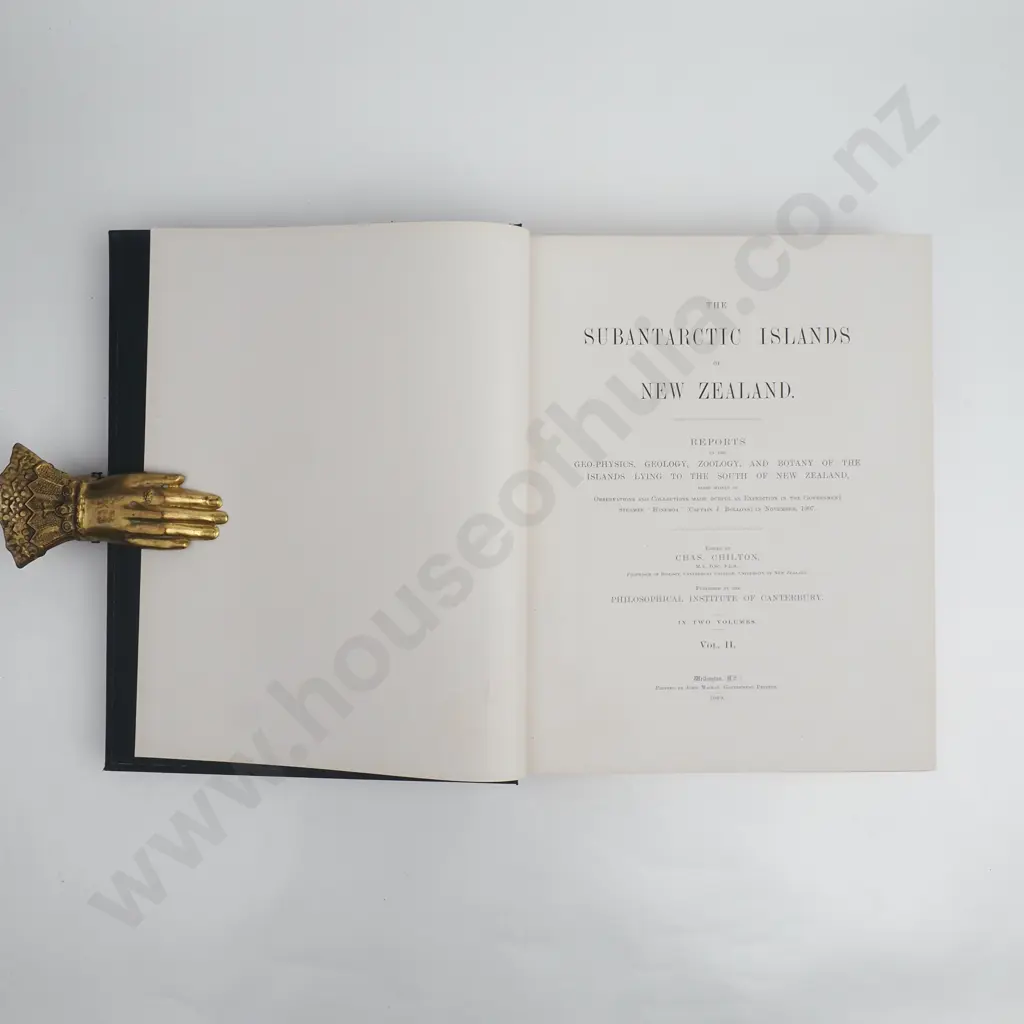 Chilton, Chas - The Subantarctic Islands of New Zealand, Vols 1 & 2, John Mackay, Government Printer, Wellington, 1909 Image 1++
