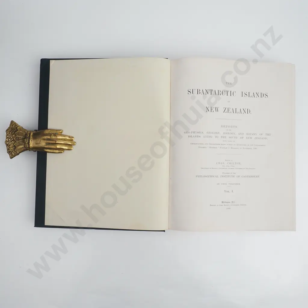 Chilton, Chas - The Subantarctic Islands of New Zealand, Vols 1 & 2, John Mackay, Government Printer, Wellington, 1909 Image 1++