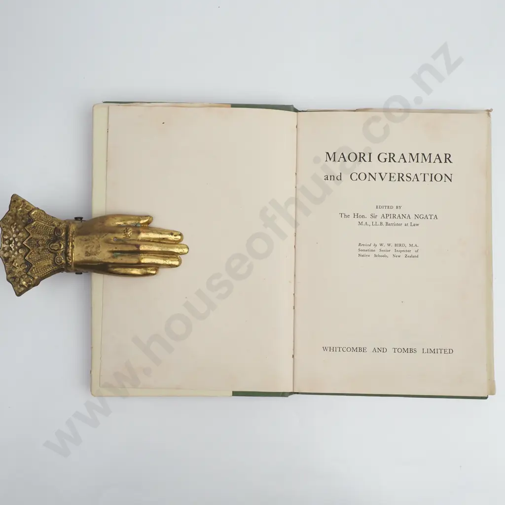 Ngata, Apirana, Hon. Sir - Maori Grammar and Conversation, 7th Edition, Whitcombe & Tombs Ltd, 1953 Image 1++