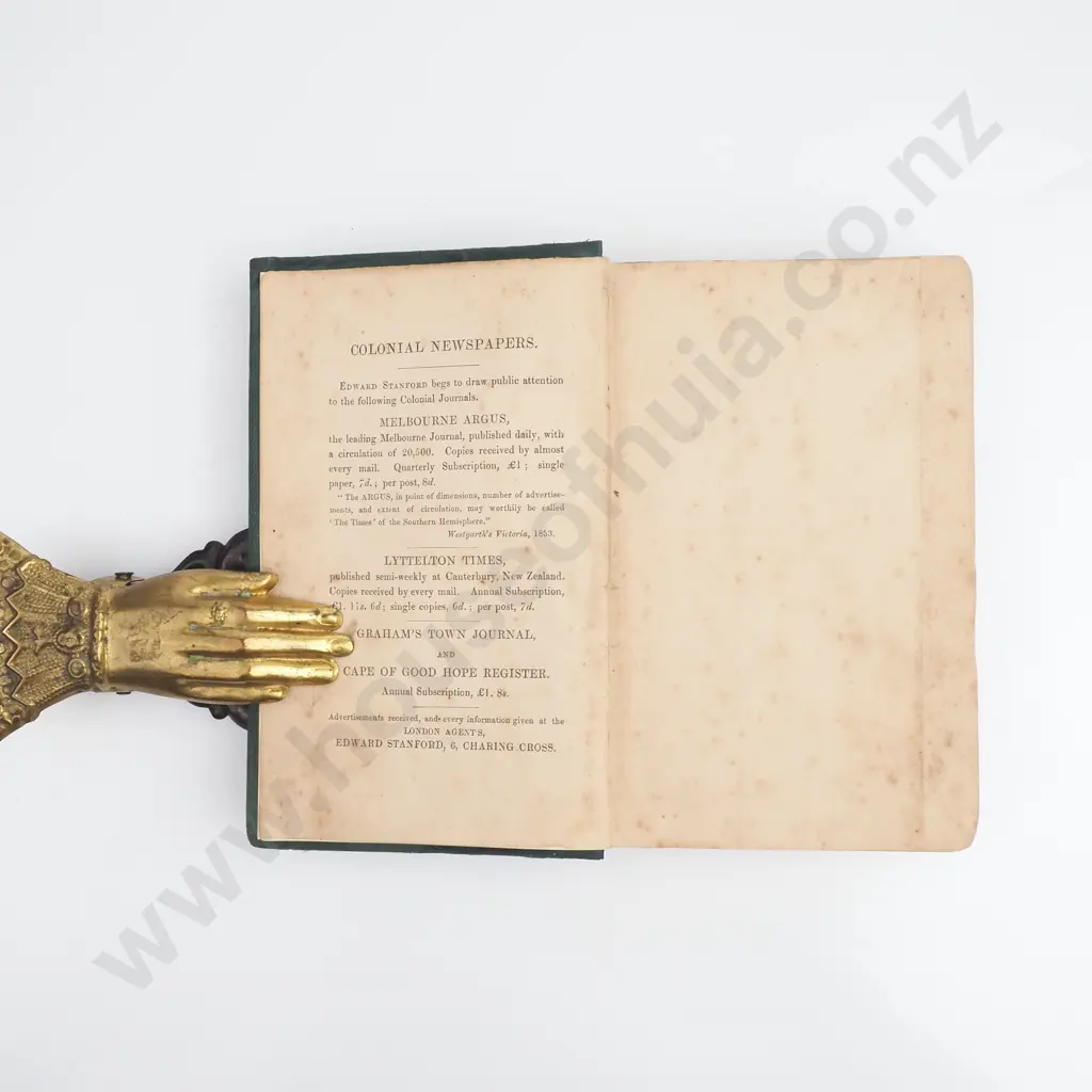 Fitton, E. B. - New Zealand, Edward Stanford, 1856 Image 1++