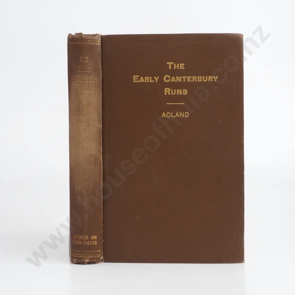 Acland, L. G. D.; The Early Canterbury Runs Image 1++