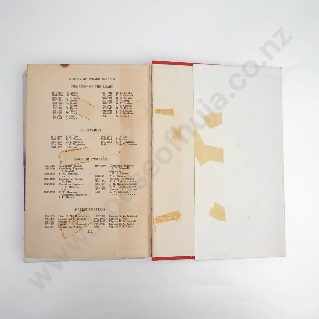 Hassall, Charles E.; A Short History of the Port of Timaru 1852-1955 Image 1++