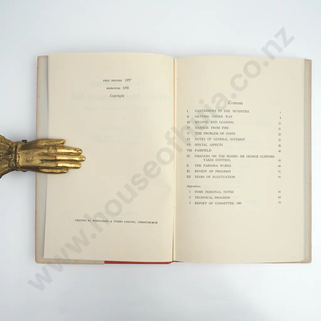 G.R. MacDonald, ' A History of the Canterbury Frozen Meat Company Limited 1882-1957' Image 1++