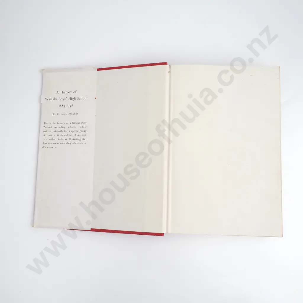 McDonald, K. C.; A History of Waitaki Boys' High School Image 1++