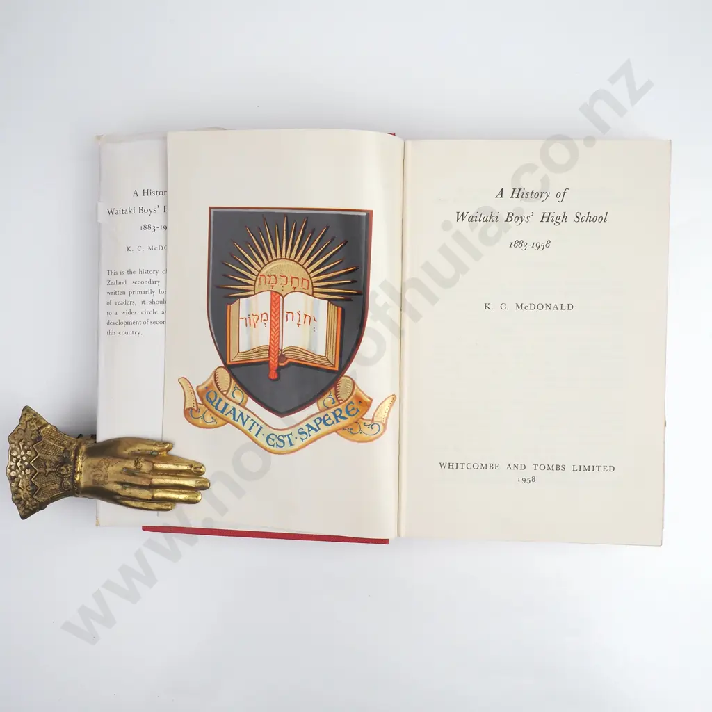 McDonald, K. C.; A History of Waitaki Boys' High School Image 1++