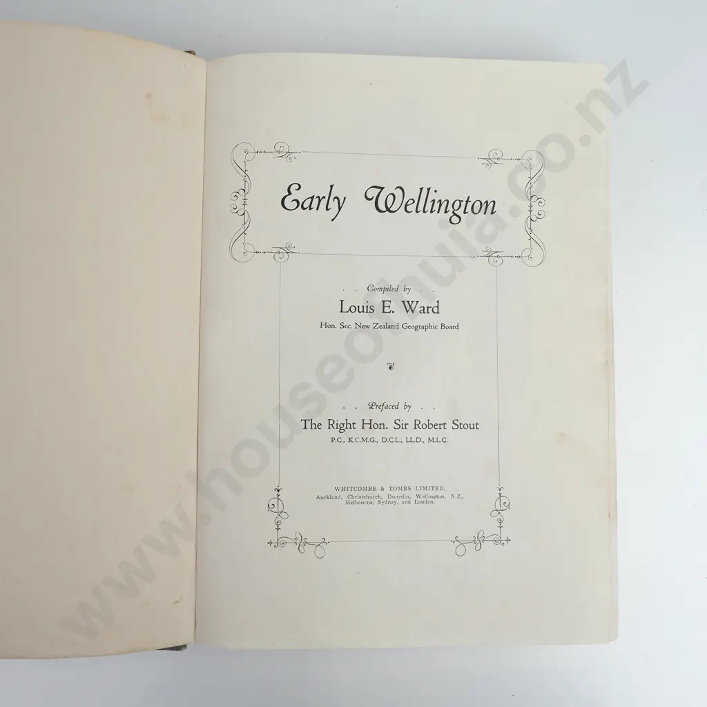Louis E. Ward - 'Early Wellington' Whitcombe & Tombs Ltd. (1928) Image 1++