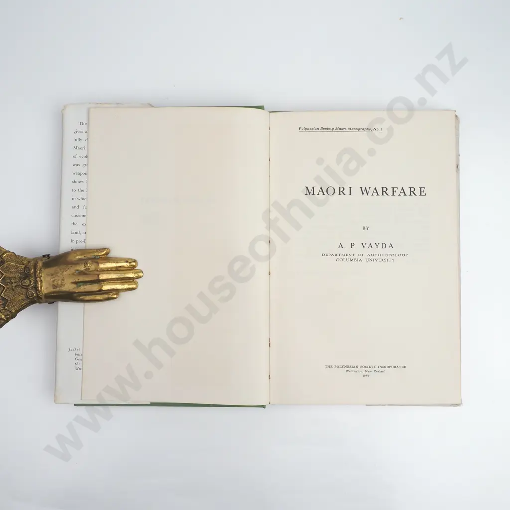 A.P. Vayda - Maori Warfare'. Image 1++
