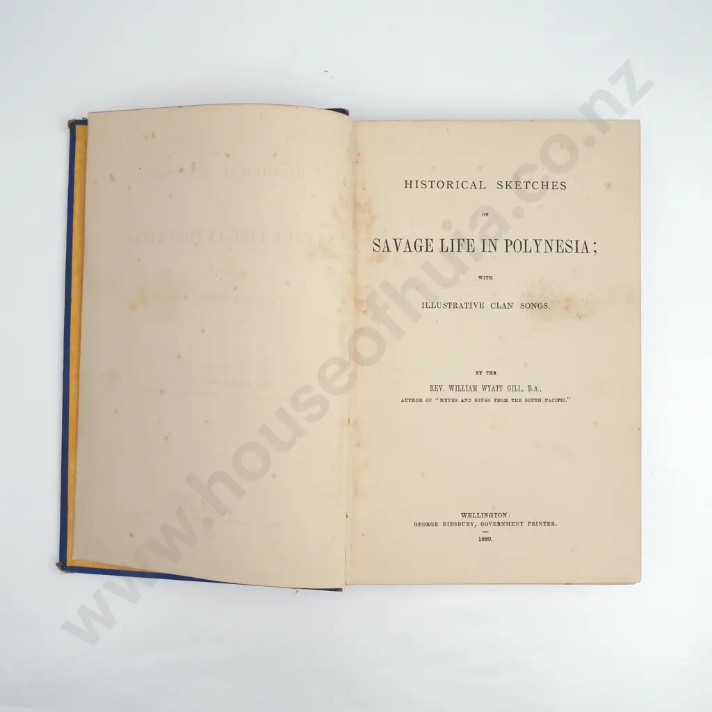 Rev. W.W. Gil. B.A. - Savage Life in Polynesia. Image 1++