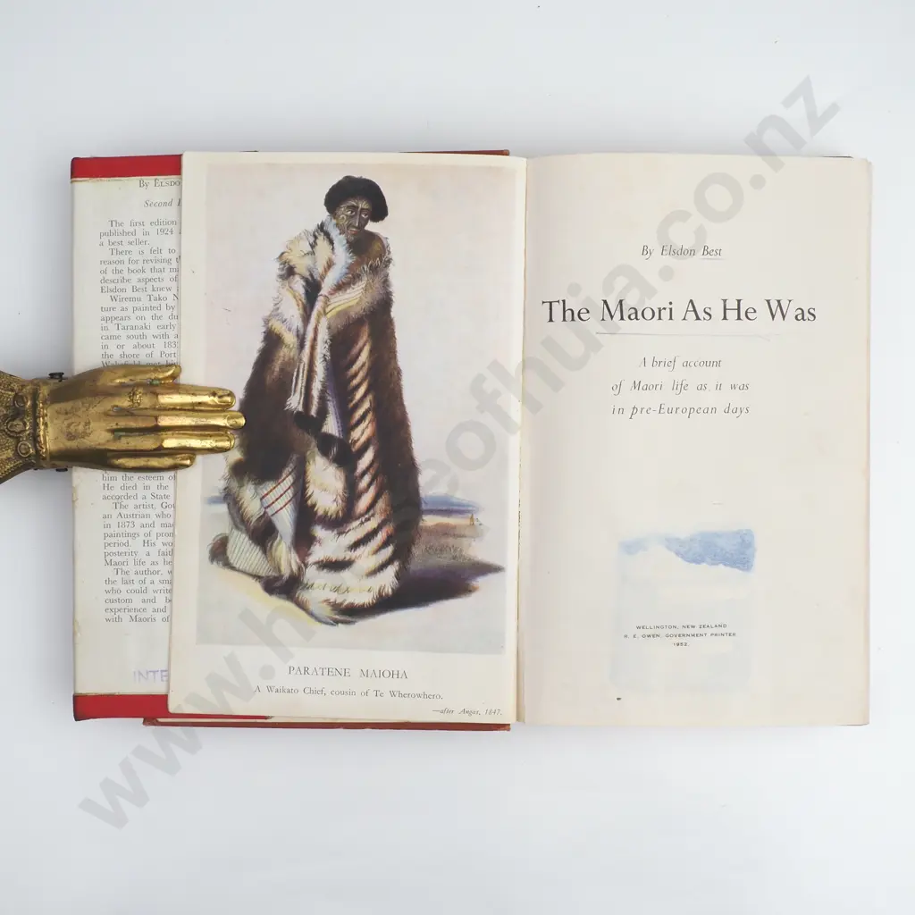 Best - 'The Maori As He Was'.Elsdon Image 1++