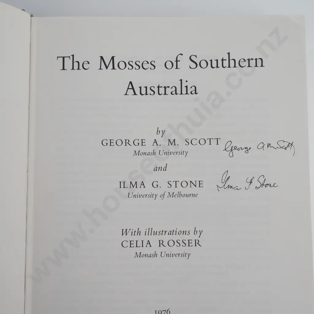 George A.M Scott & Alma G. Stone 'The Mosses of South Australia' 1976 Image 1++