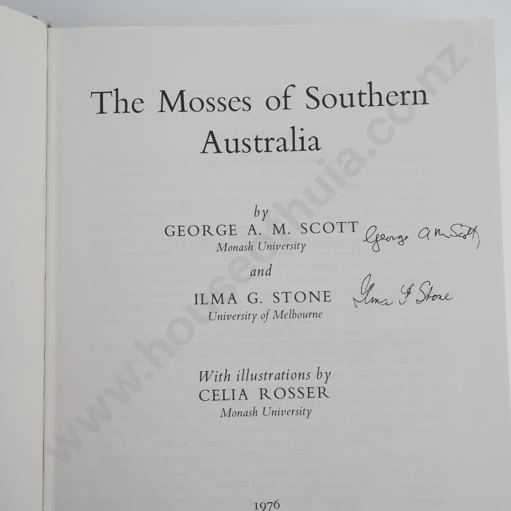 George A.M Scott & Alma G. Stone 'The Mosses of South Australia' 1976 Image 1++