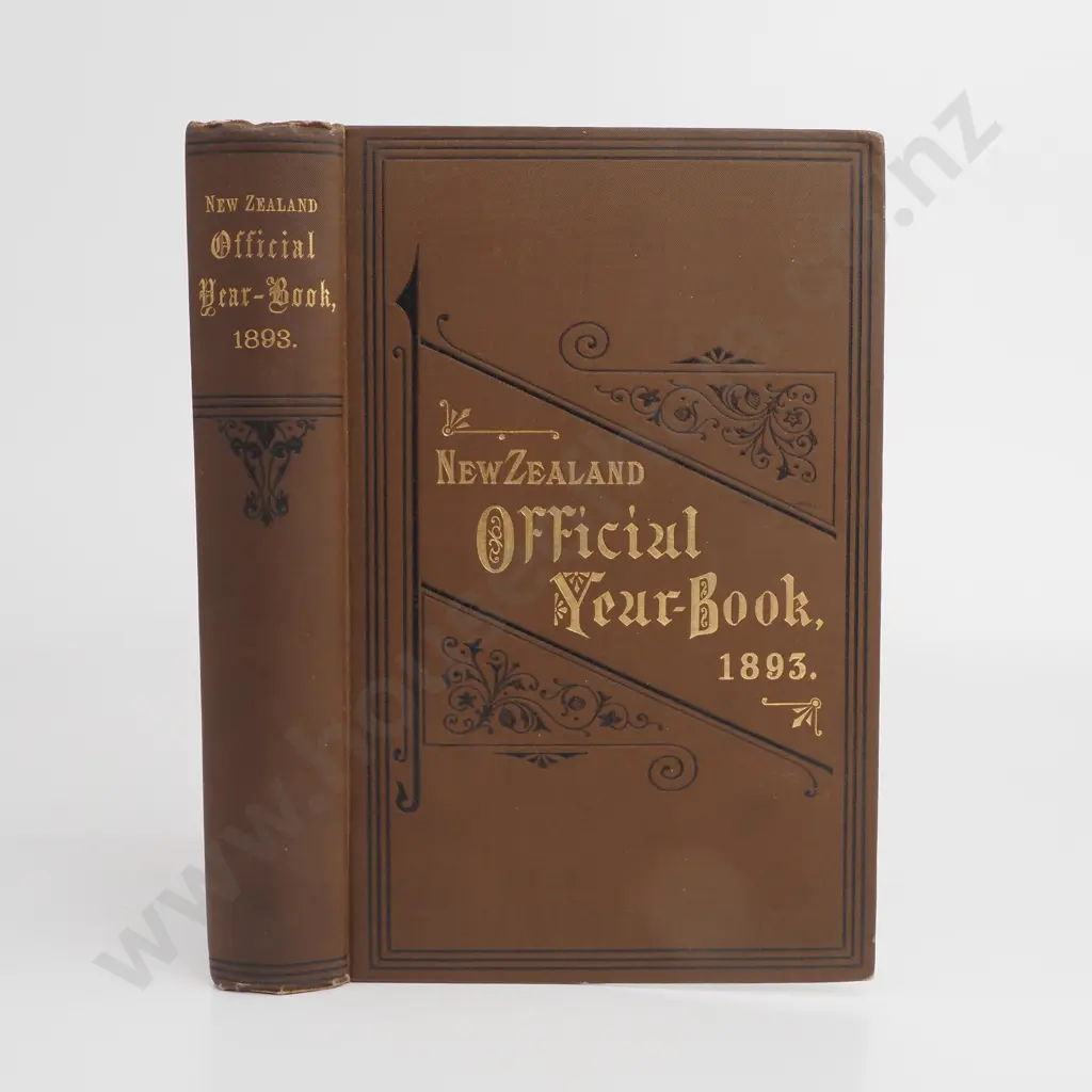 The New Zealand Official Year Book1893, Published by Government Printer (Samuel Costall, Wellington) Image 1++